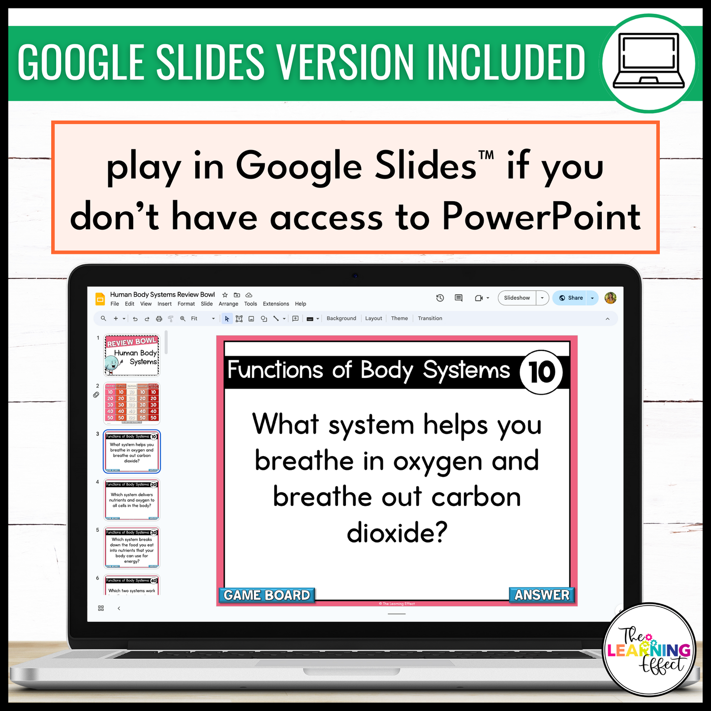 Human Body Systems Game Show | Science Review Test Prep Activity