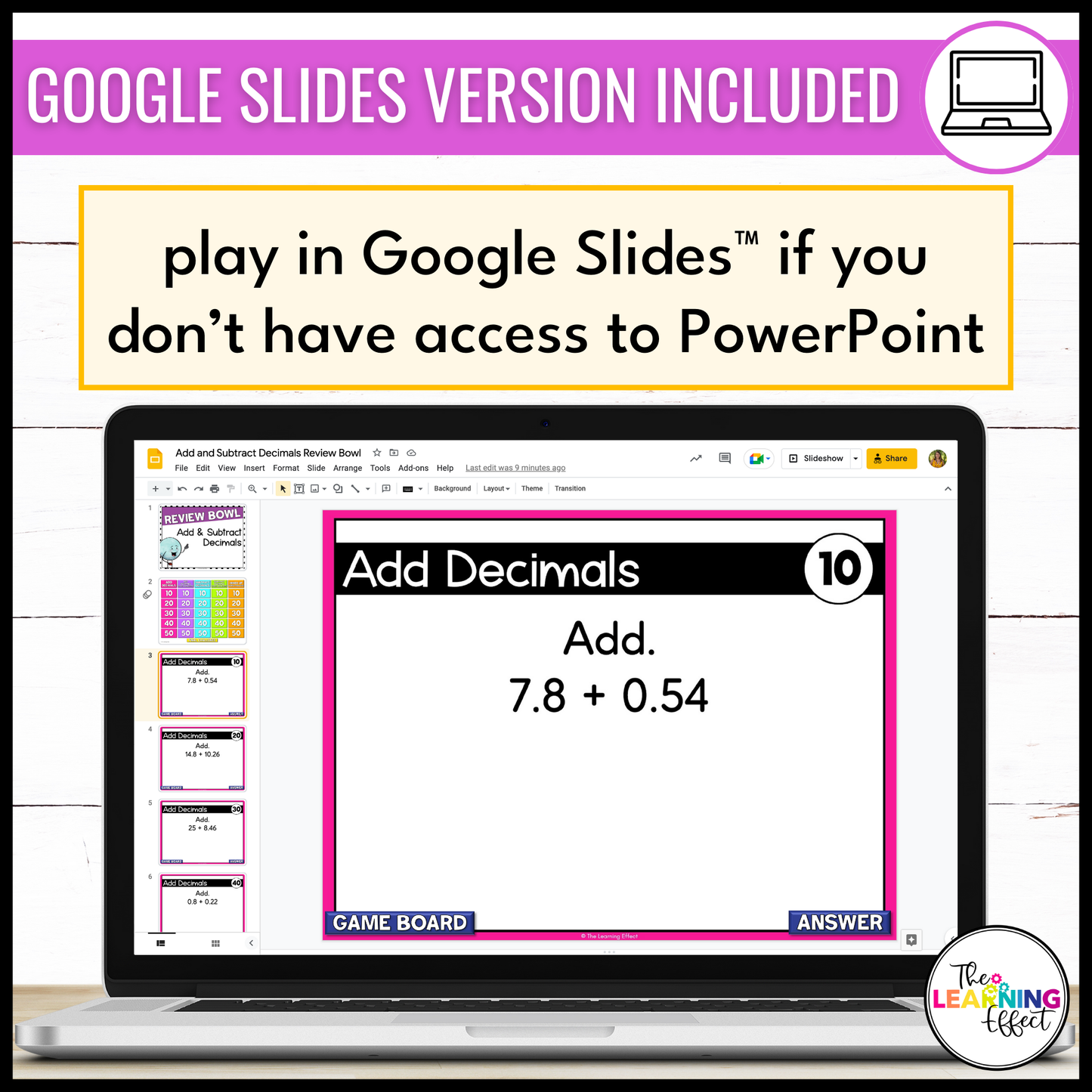 Adding and Subtracting Decimals Game Show | 5th Grade Math Test Prep Activity