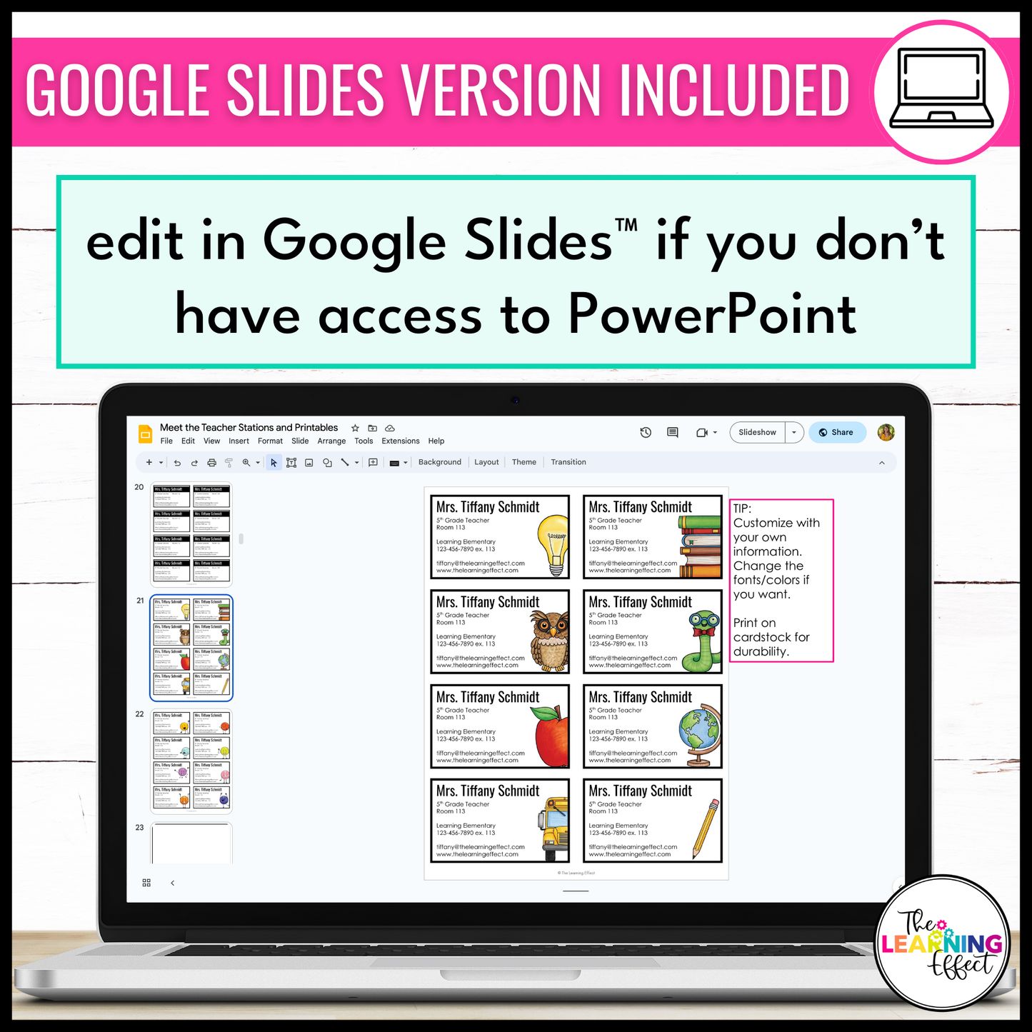 Meet the Teacher | Open House | Back to School Night Stations Templates | Editable