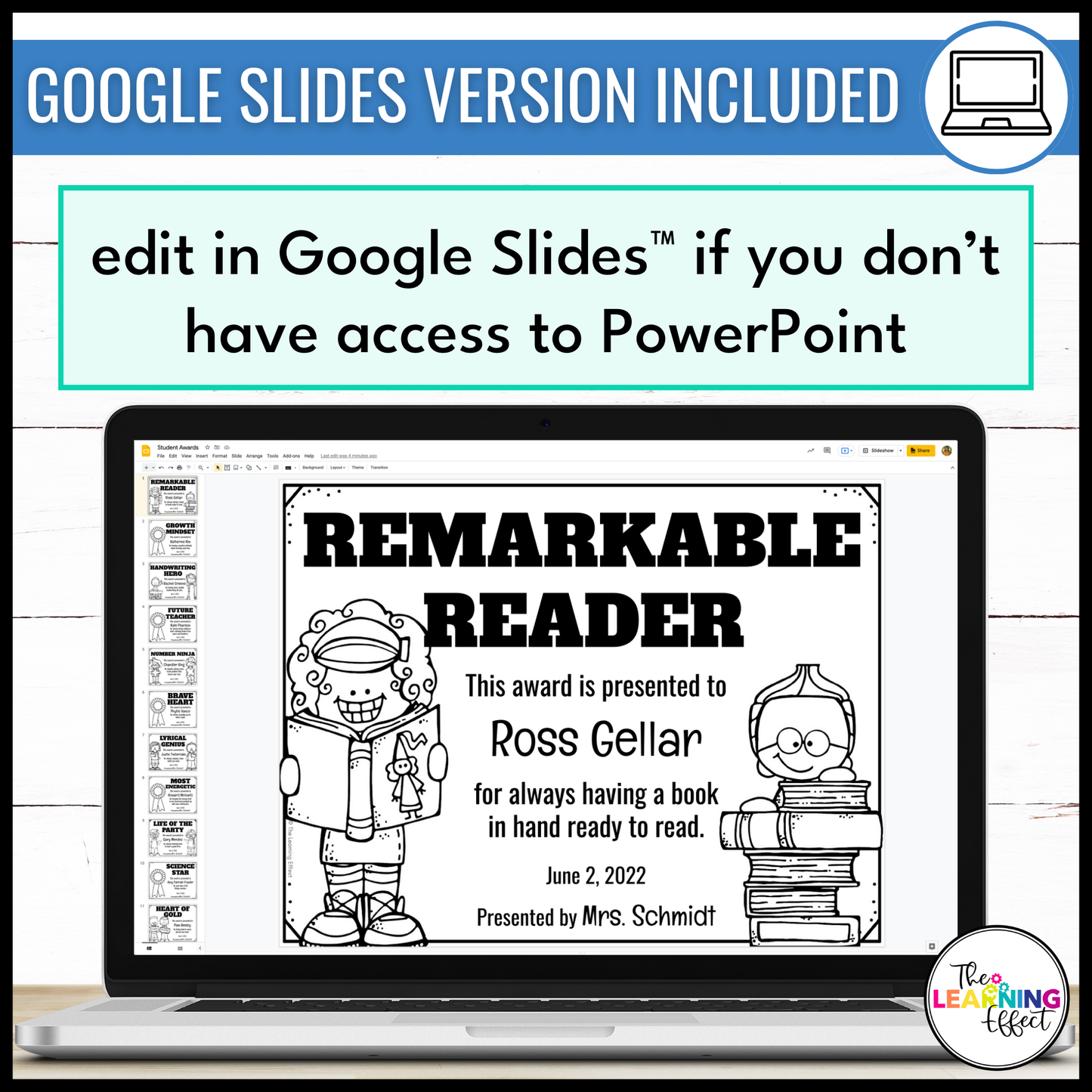 End of the Year Student Awards | Editable Certificate Templates