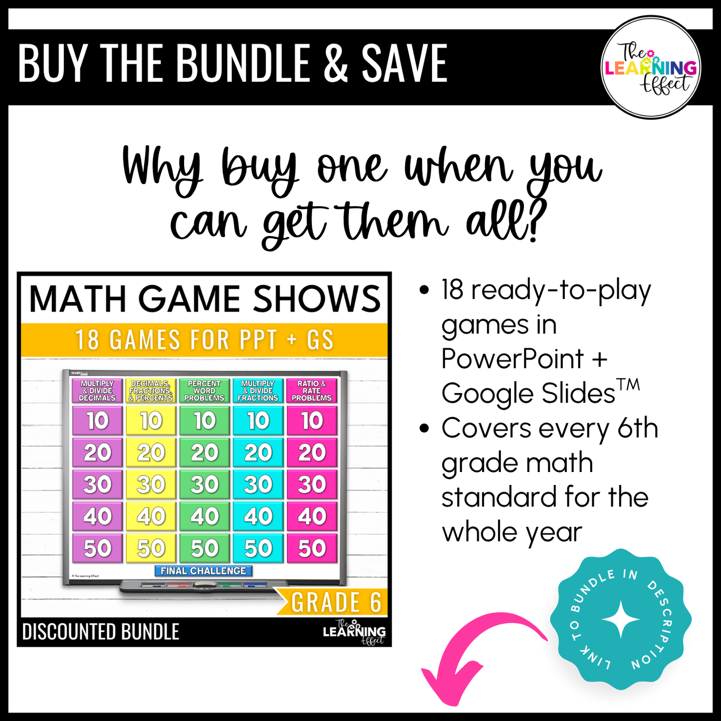 Decimal Operations and Division Game Show | 6th Grade Math Test Prep Activity | FREE