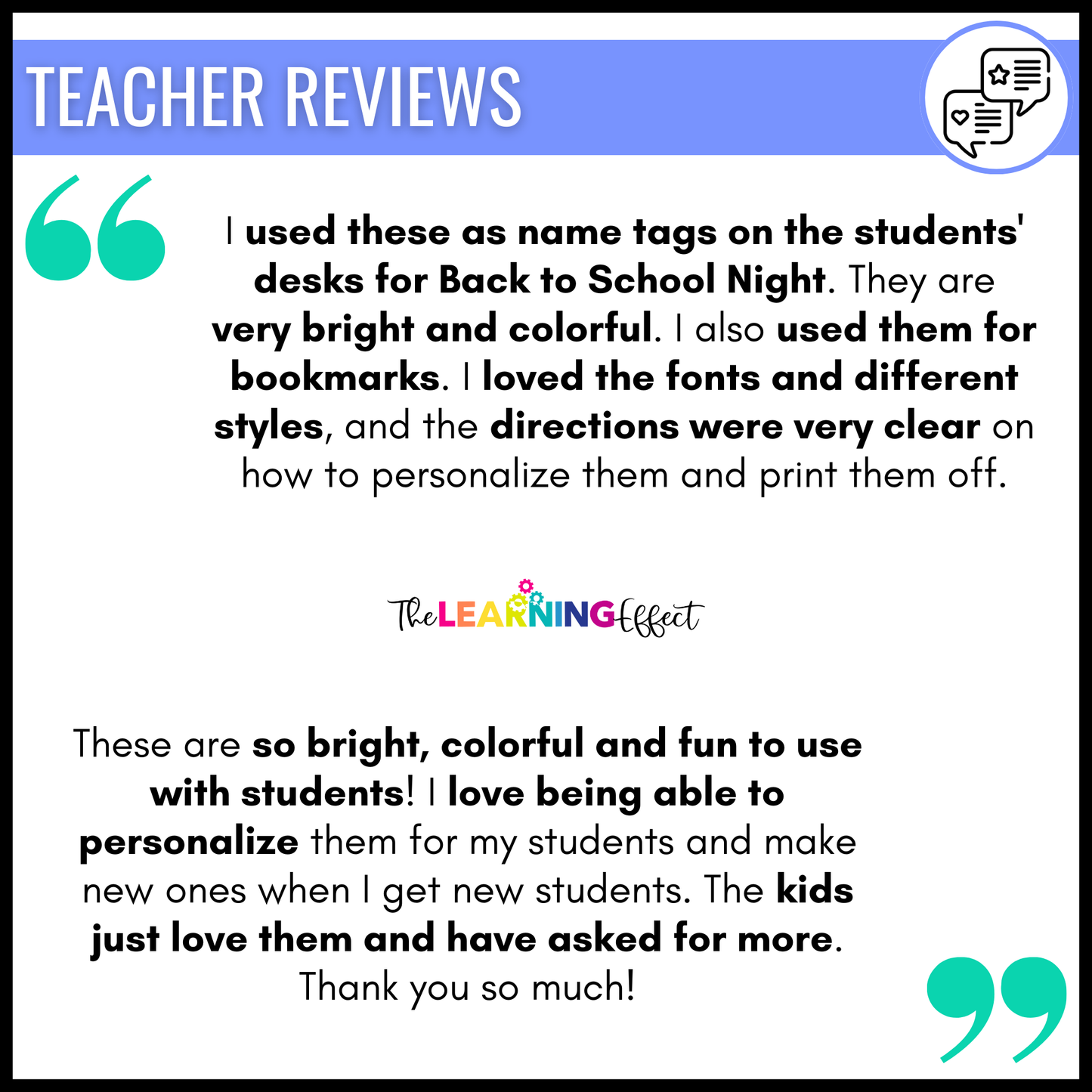 Editable Student Bookmark Templates | Desk Name Tags or Name Plates | Back to School