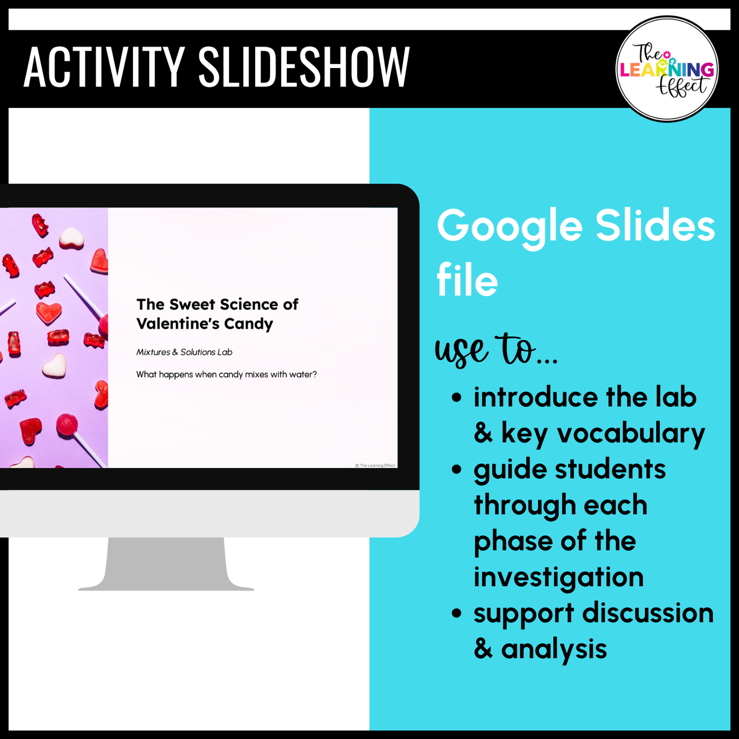 Valentine's Day Science Activity Mixtures and Solutions Candy Lab Experiment