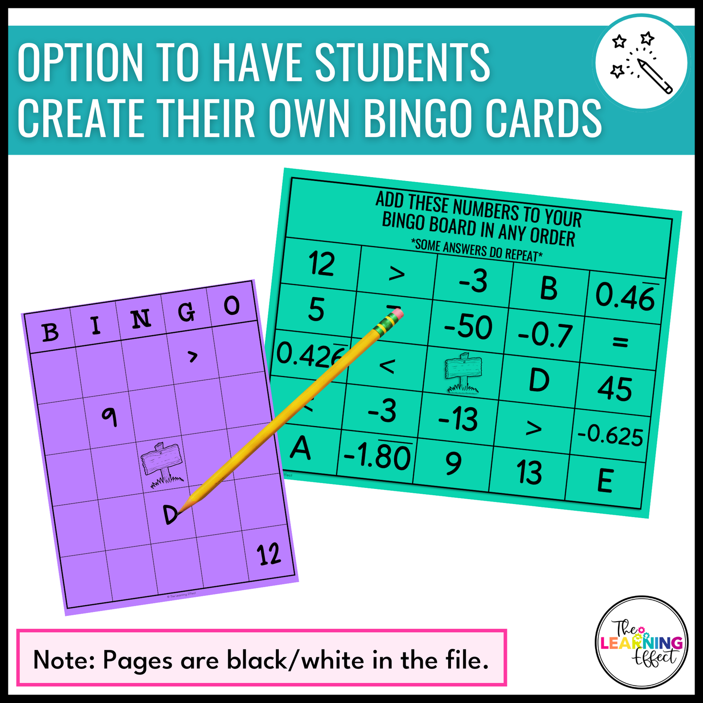 Integers and the Coordinate Plane Bingo Game | Math Review Activity