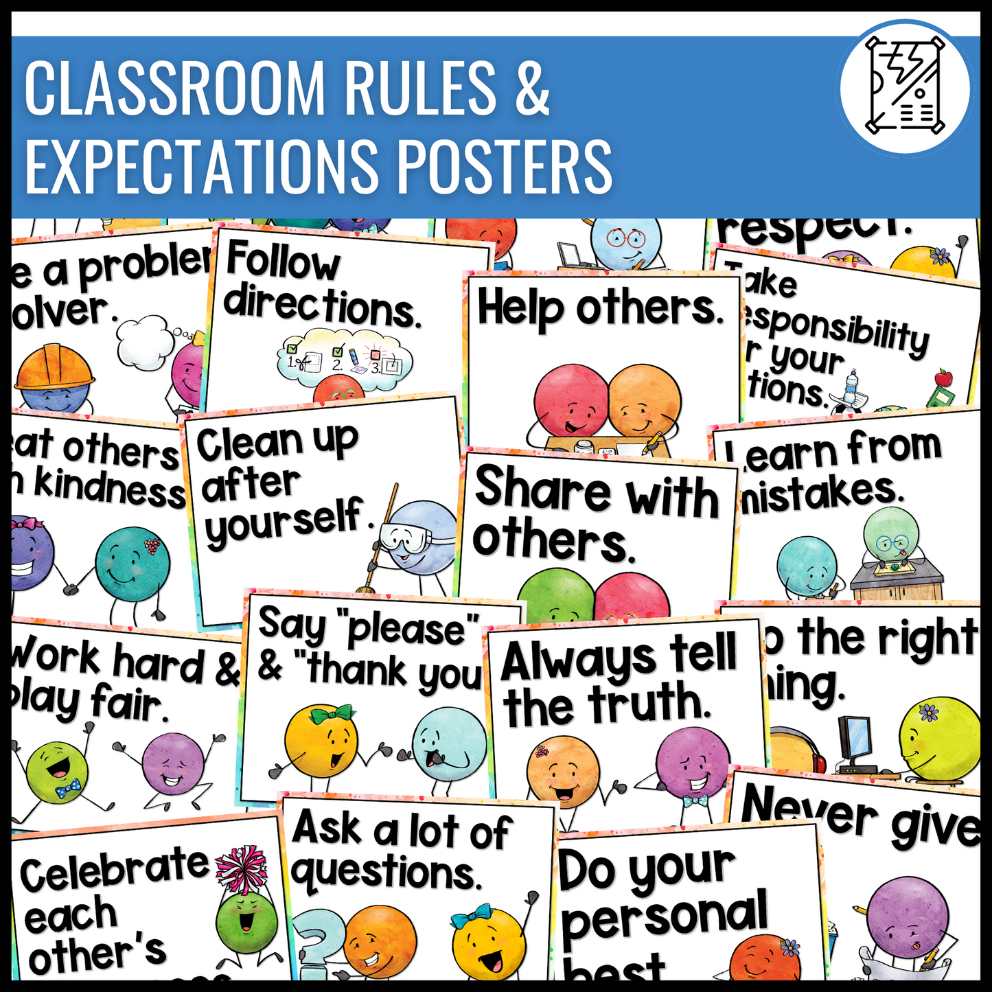 Positive Classroom BUNDLE | Affirmations, Posters, Student Awards, Notes, Rules