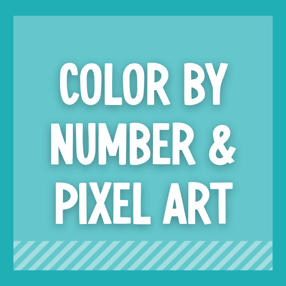 Math Color by Number & Pixel Art