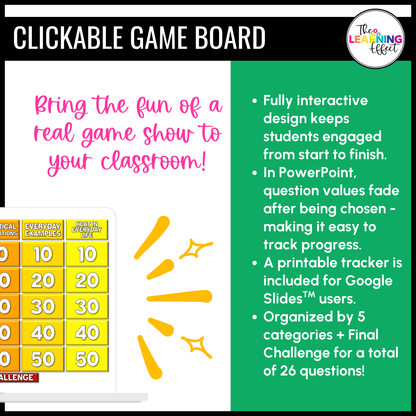 Heat Transfer Game Show | Science Review Test Prep Activity