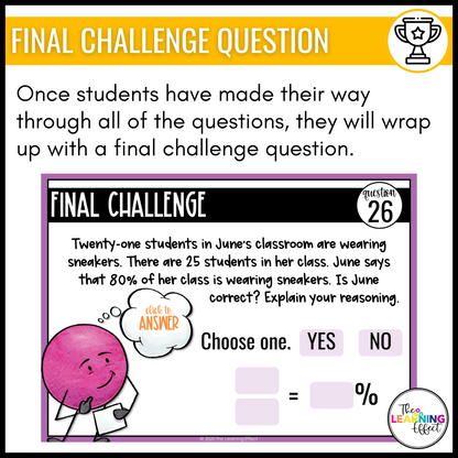 Fractions, Decimals, and Percents Google Slides | 6th Grade Digital Task Cards