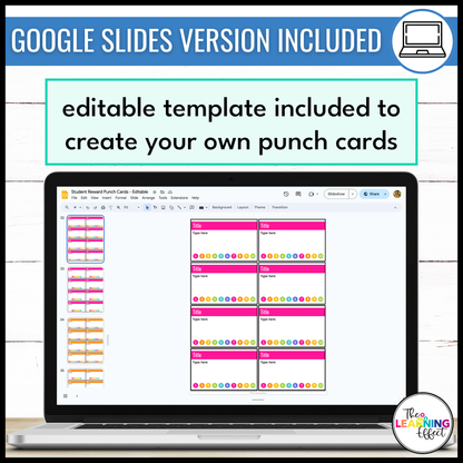 Behavior Punch Cards | Editable Student Reward for Classroom Management