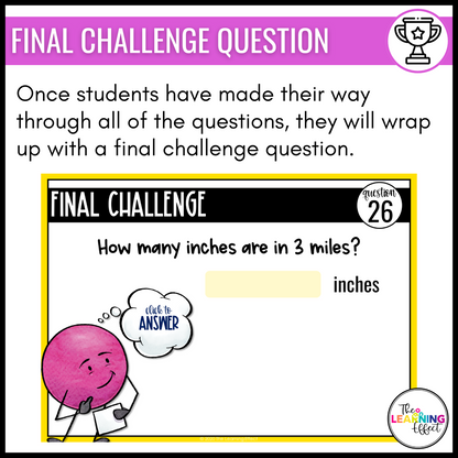 5th Grade Math Spiral Review #3 Google Slides | Digital Task Cards Test Prep Activity