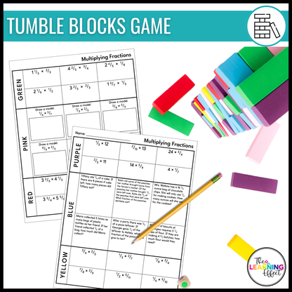 Fractions BUNDLE | Math Posters, Anchor Charts, Games, Word Wall, Activities