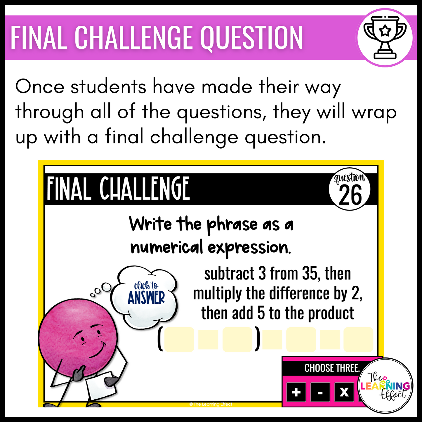 Expressions and Patterns Google Slides | 5th Grade Digital Task Cards Activity