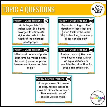 6th Grade Math Spiral Review #1 Game Show | End of Year Test Prep Activity