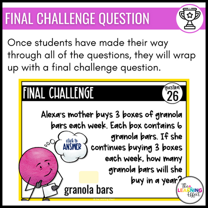 Multiply by Whole Numbers Google Slides | 5th Grade Digital Task Cards Activity