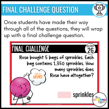 Multiply with One-Digit Numbers Google Slides | 4th Grade Math Digital Task Cards Multiplication Activity