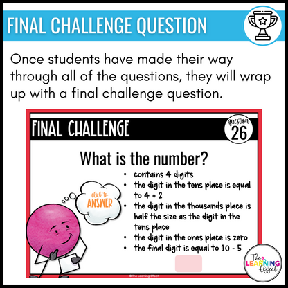 Place Value Google Slides | 4th Grade Math Digital Task Cards Review Activity