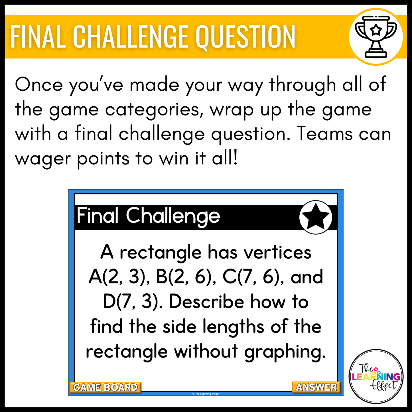 6th Grade Math Geometry Game Shows BUNDLE | Test Prep Review Activities