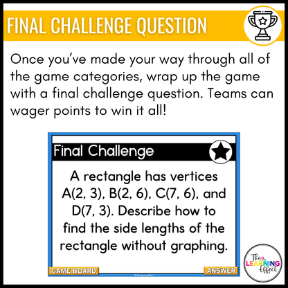 6th Grade Math Geometry Game Shows BUNDLE | Test Prep Review Activities