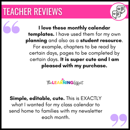 Editable Monthly Calendar Templates 2026 - 2030 | Printable and Digital