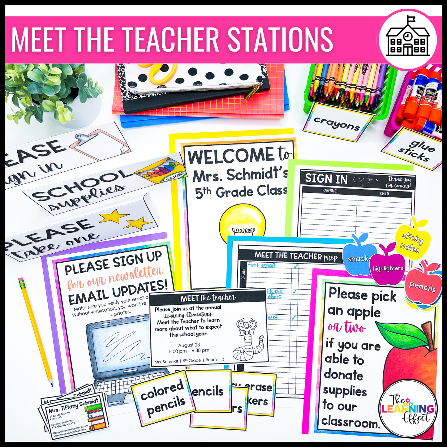 Back to School BUNDLE | Editable Forms, Printables, Checklists, and Templates