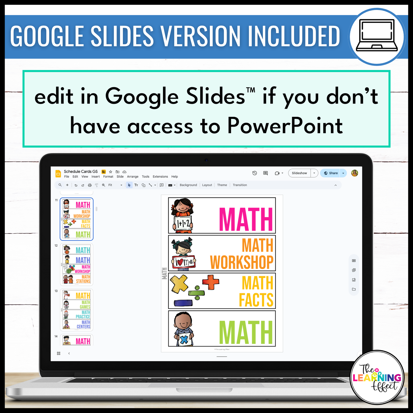 Visual Schedule Cards | Editable Daily Classroom Labels