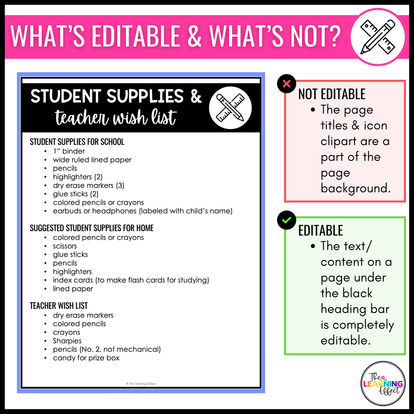 Editable Classroom Parent Handbook Templates | Back to School Rules and Procedures