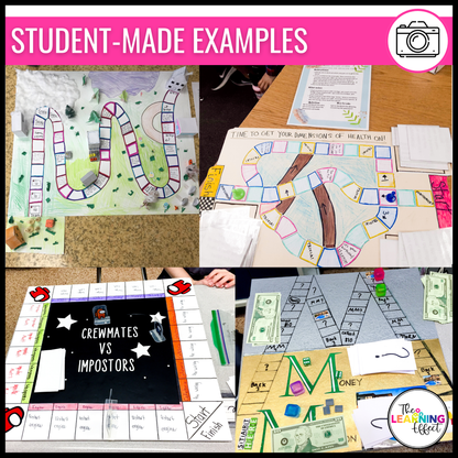 Create Your Own Board Game Project | Fun No Prep Activity | End of the Year