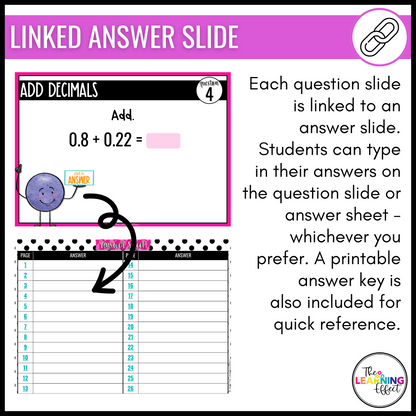 Adding and Subtracting Decimals Google Slides | 5th Grade Math Digital Task Cards