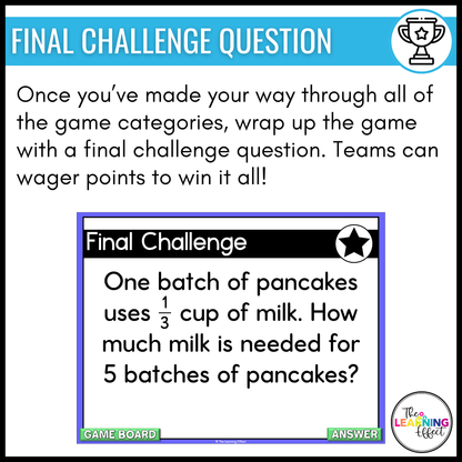 4th Grade Math Spiral Review #1-3 Game Shows BUNDLE | End of Year Test Prep Activities