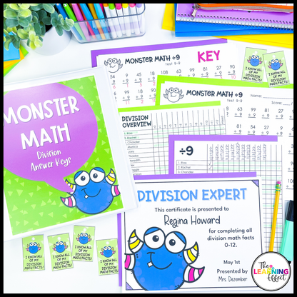 Math Fact Fluency Addition, Subtraction, Multiplication, and Division Timed Test BUNDLE