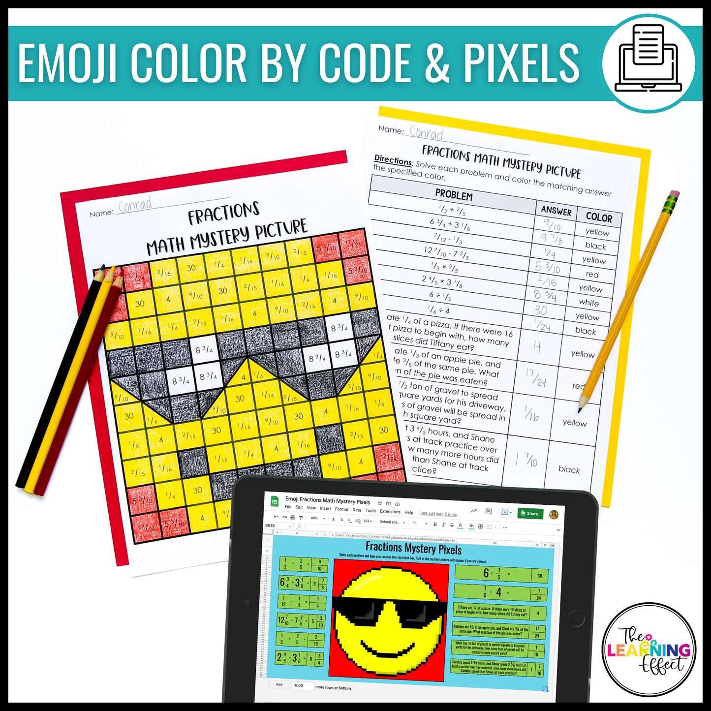 Fractions BUNDLE | Math Posters, Anchor Charts, Games, Word Wall, Activities