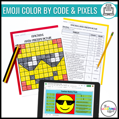 Fractions BUNDLE | Math Posters, Anchor Charts, Games, Word Wall, Activities