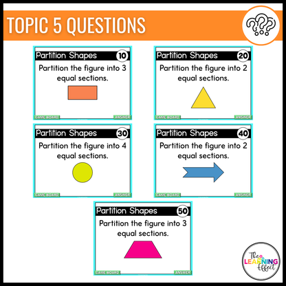 3rd Grade Math Spiral Review #3 Game Show | End of Year Test Prep Activity