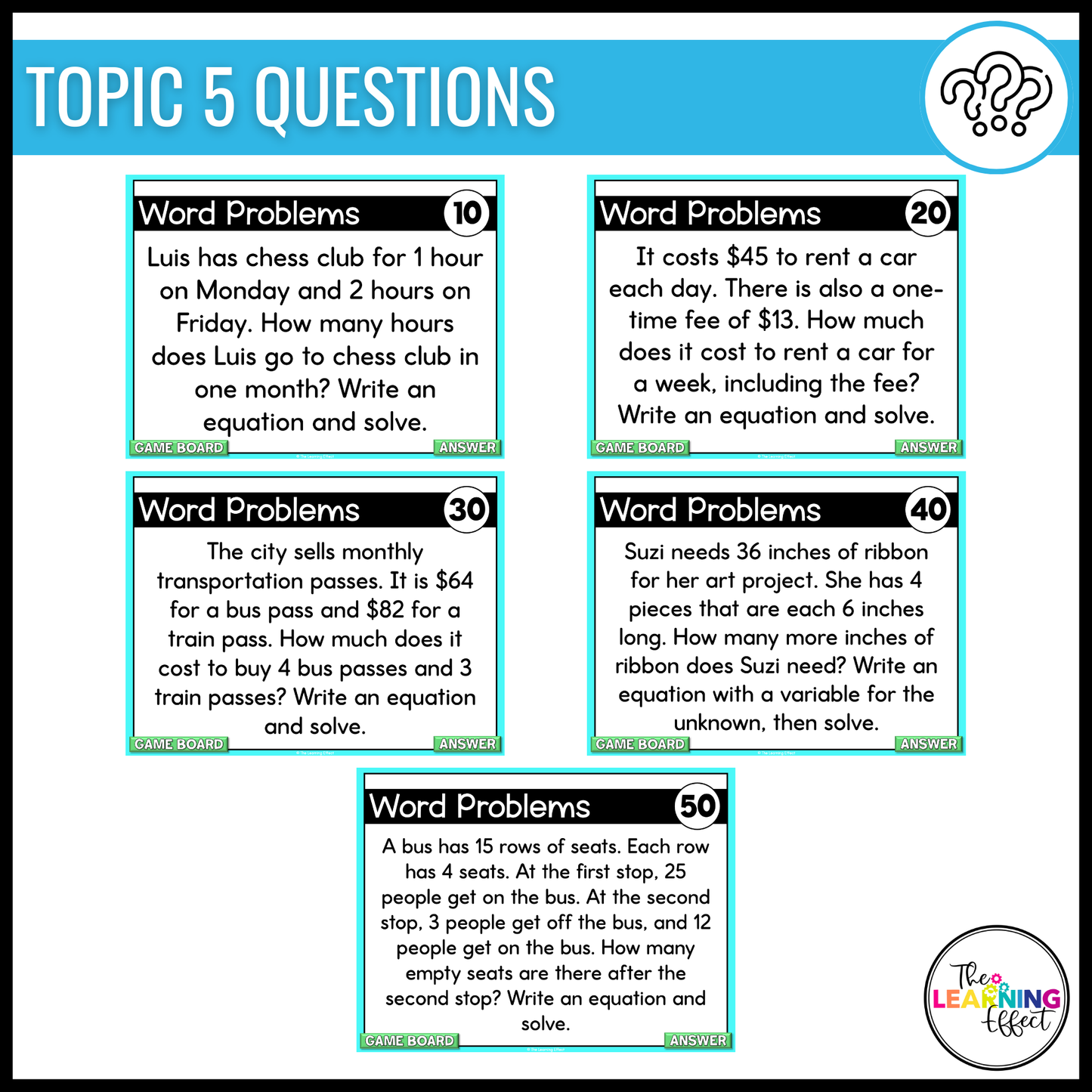 Multiply with Two-Digit Numbers Game Show | 4th Grade Multiplication Activity