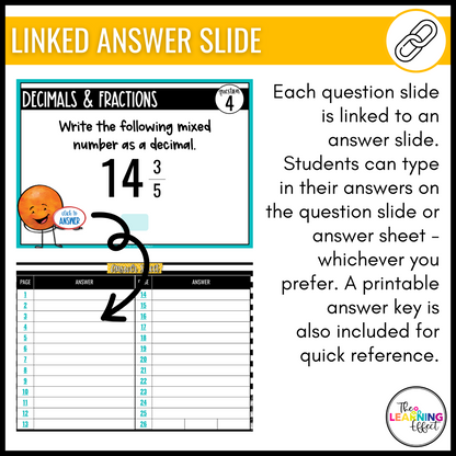 Fractions, Decimals, and Percents Google Slides | 6th Grade Digital Task Cards