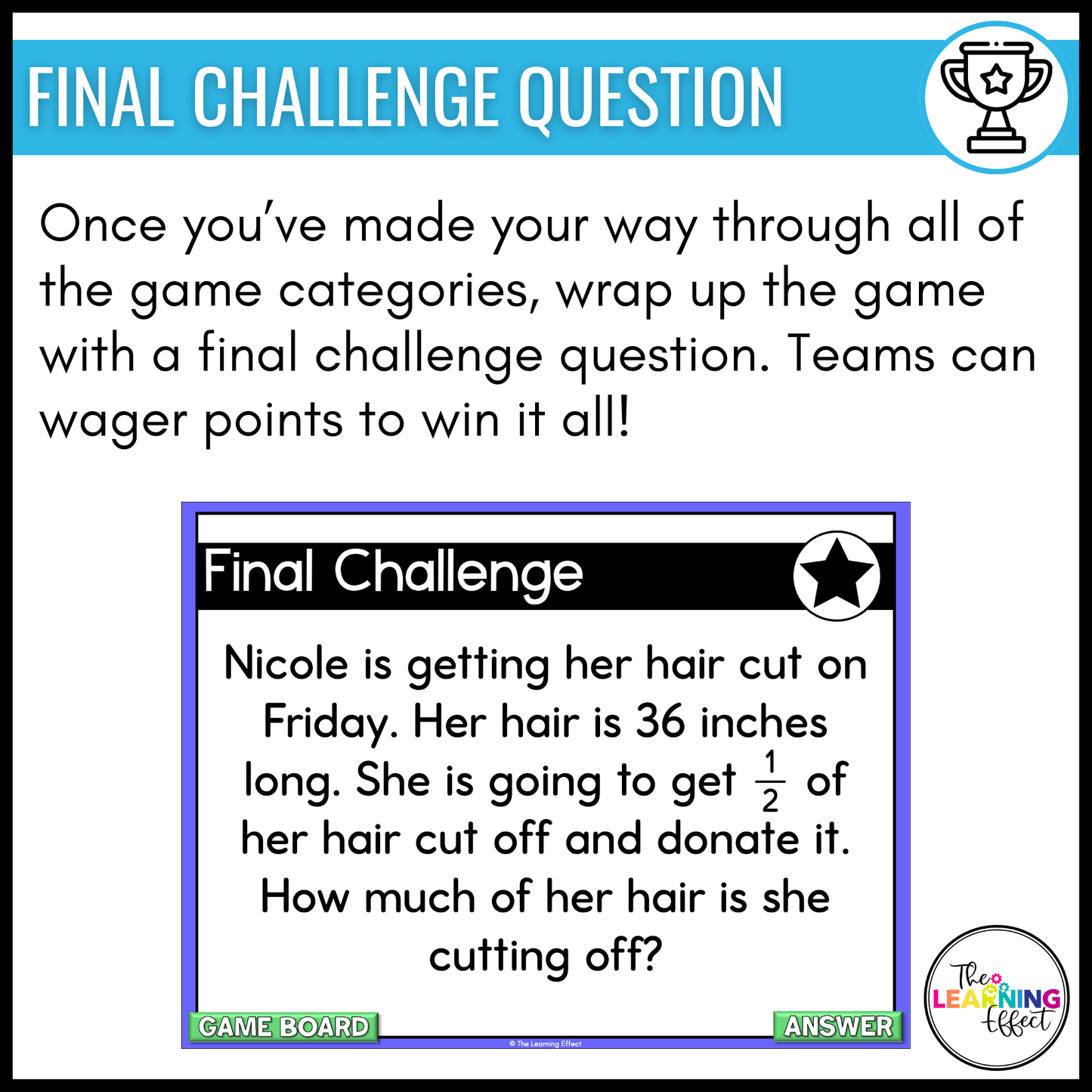 4th Grade Math Fractions Game Shows | Test Prep Review Activities BUNDLE