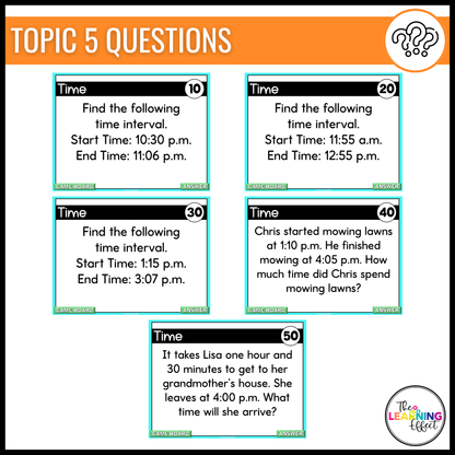 3rd Grade Math Spiral Review #1 Game Show | End of Year Test Prep Activity