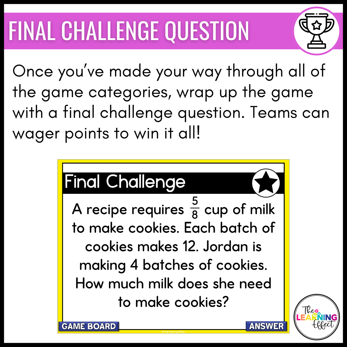 Multiplying and Dividing Fractions Game Show | 5th Grade Math Review Activity