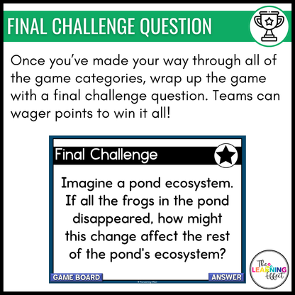 Ecosystems Biomes Game Show | Science Review Test Prep Activity