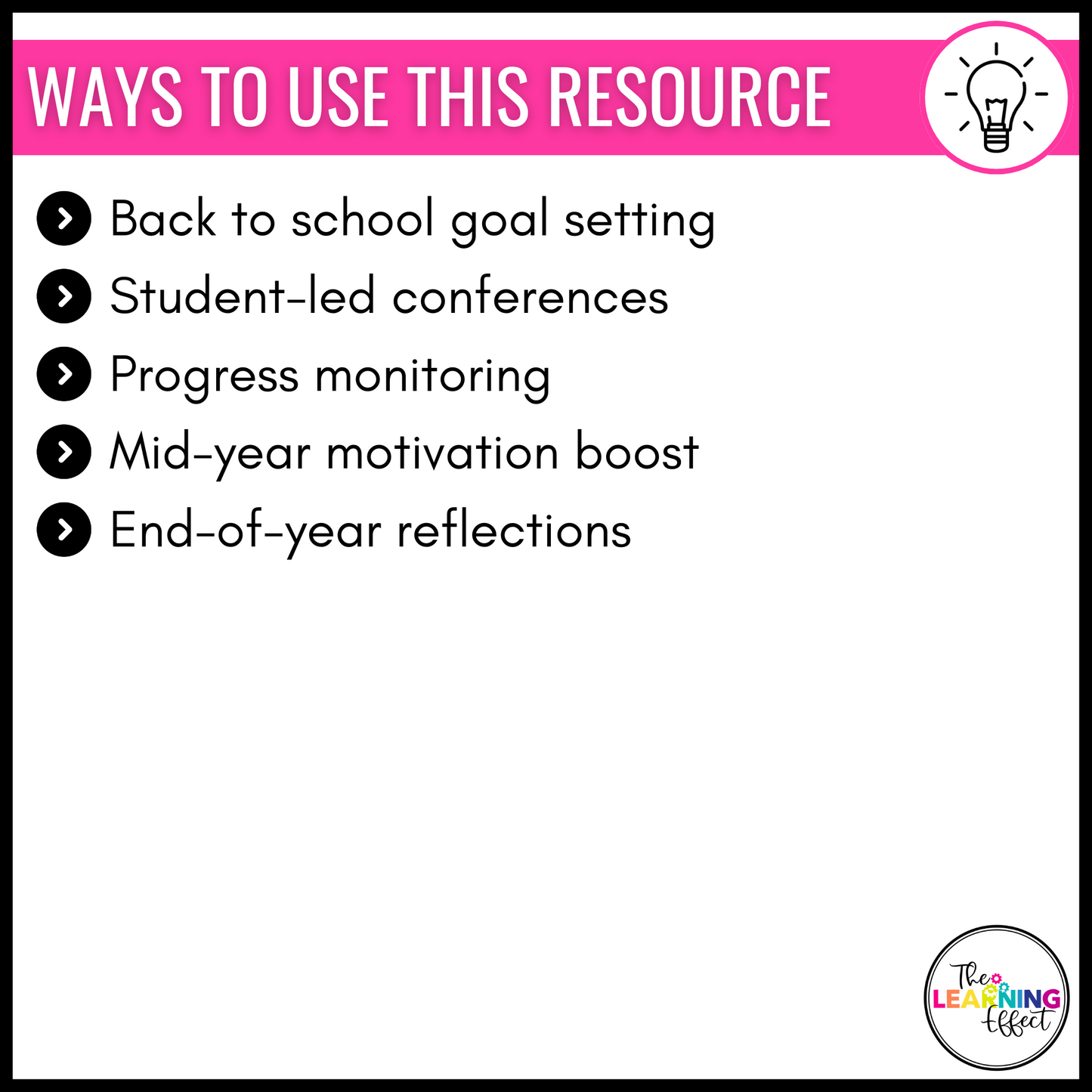 Student Goal Setting | Back to School | First Week of School Activity
