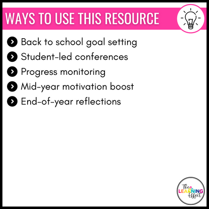 Student Goal Setting | Back to School | First Week of School Activity