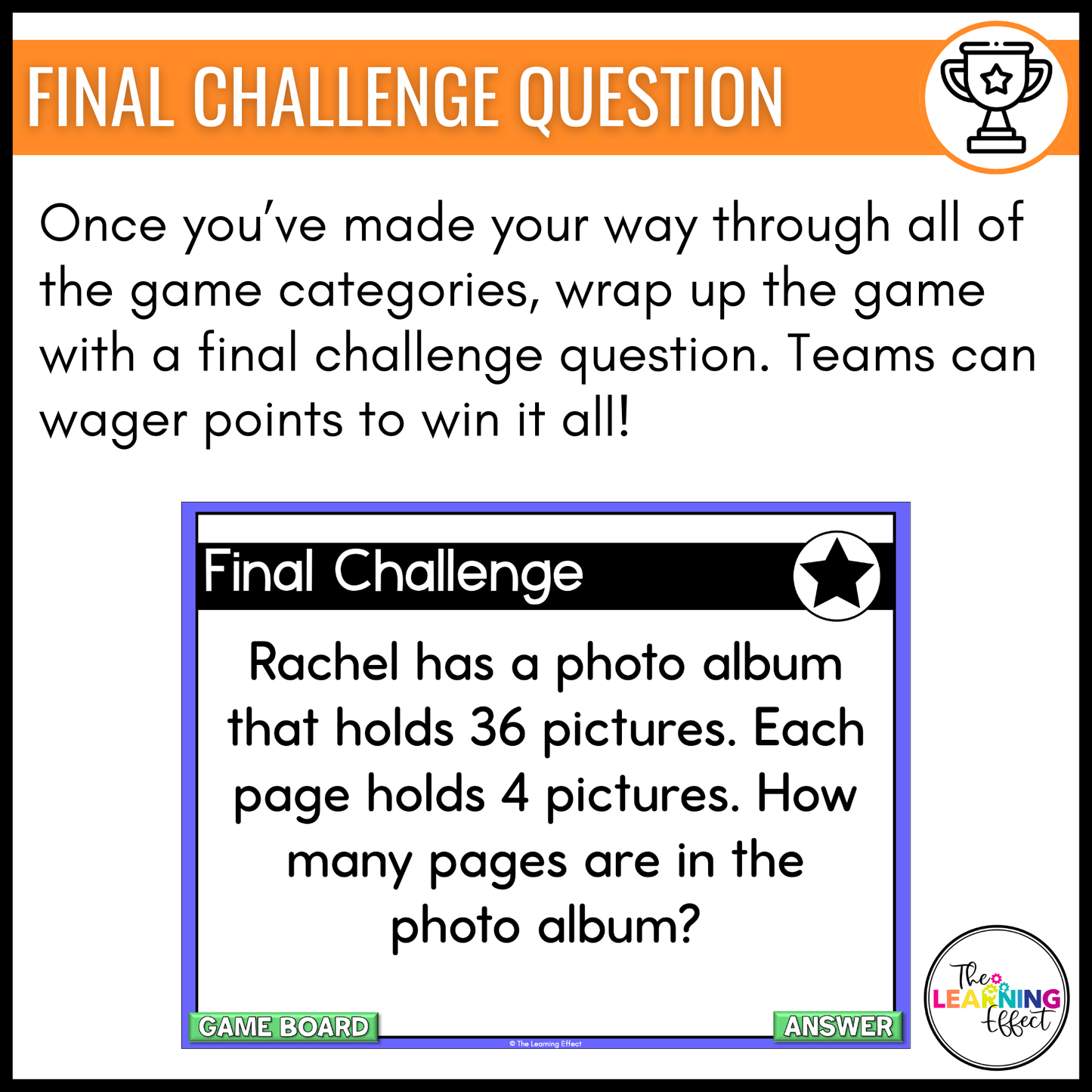 3rd Grade Math Spiral Review #2 Game Show | End of Year Test Prep Activity