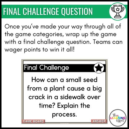 Weathering, Erosion, and Deposition Game Show | Science Review Test Prep Activity
