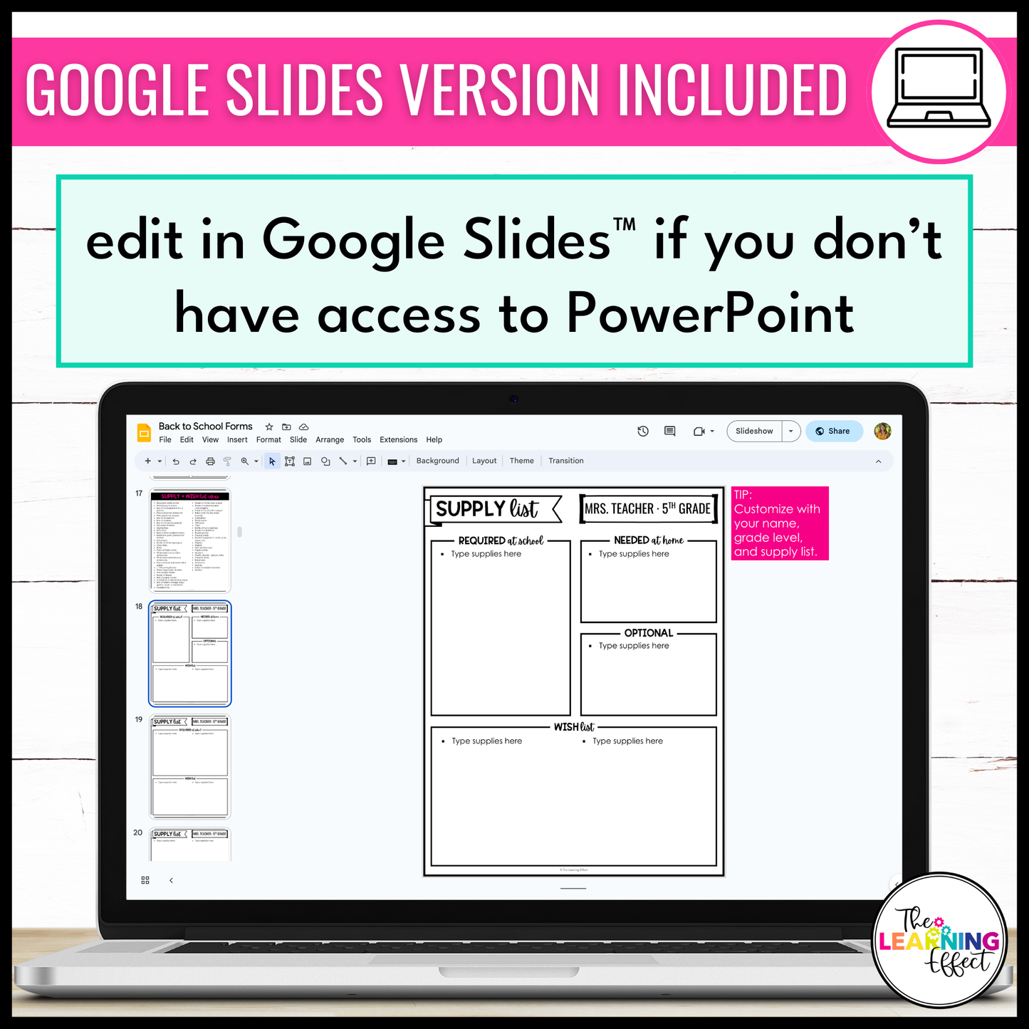 Back to School Forms | Editable Templates | Parent Information Packet