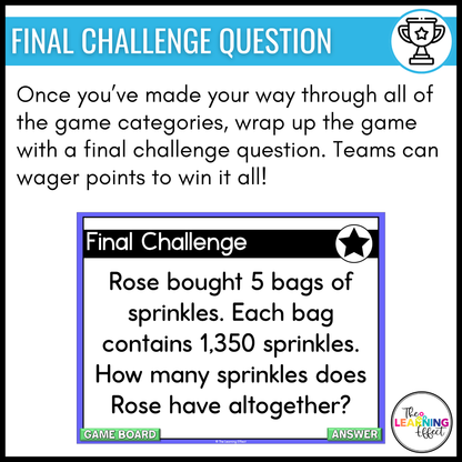 4th Grade Math Multiplication and Division Game Shows BUNDLE | Test Prep Review Activity