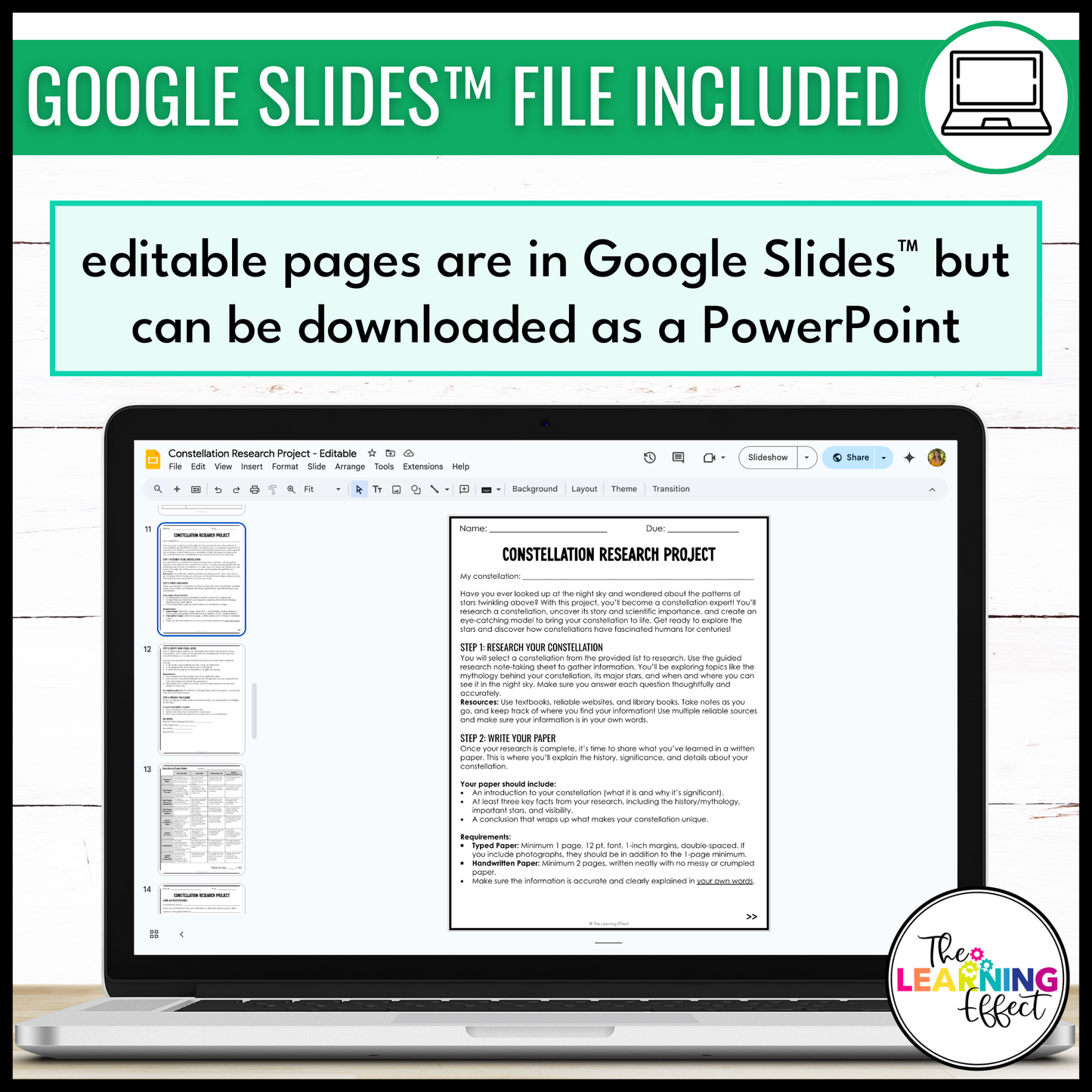 Stars and Constellation Research and Creative Project | Science Activity