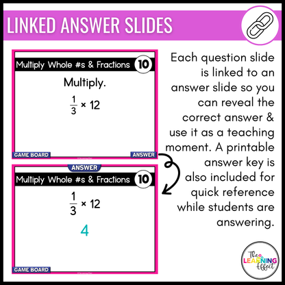 5th Grade Math Fractions Game Shows BUNDLE | Test Prep Review Activities