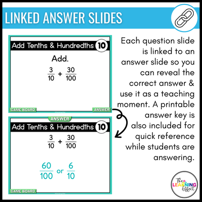 4th Grade Math Fractions Game Shows | Test Prep Review Activities BUNDLE