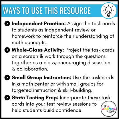 4th Grade Math Spiral Review #1-3 Google Slides BUNDLE | Digital Task Cards Activities