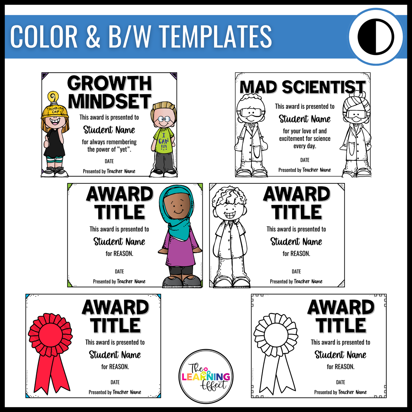 End of the Year Student Awards | Editable Certificate Templates